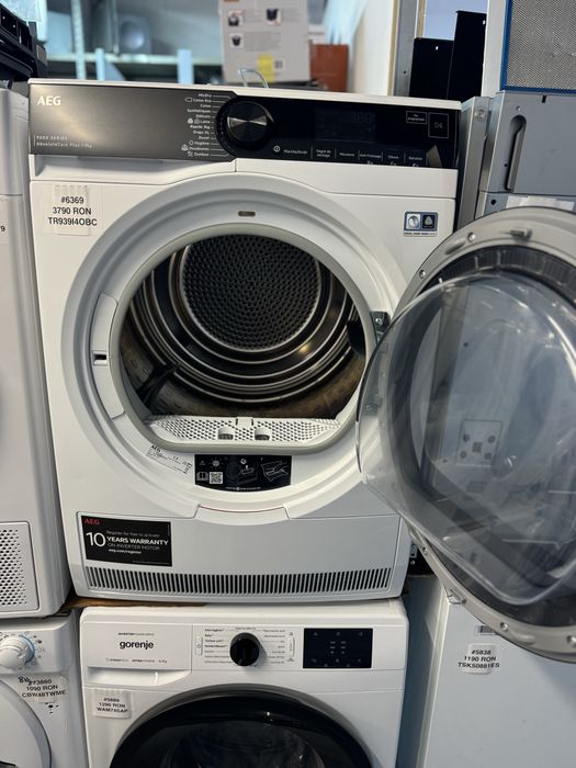 Uscator de rufe cu pompa de caldura AEG TR939I4OBC serie 9000