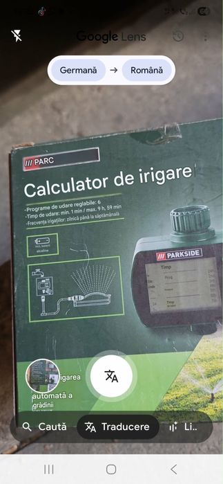 Calculator de irigare 6 zone ParkSide