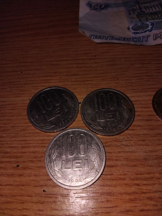 Monede vechi 100 lei si alte monede