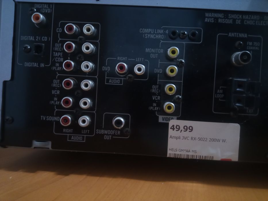 Statie amplificator receiver amplituner JVC RX5022RSL 200W Jaristea