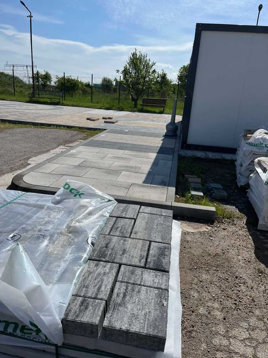 Паваж Ретанго комби 6см, цвят: графитено-бял /меланж/ - #Земелрок