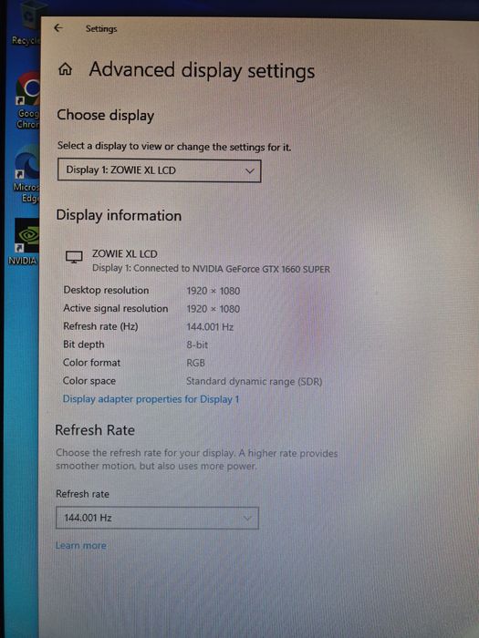 Vand PC Gaming 144Hz  I5-9600K, GTX 1660 Super,  16 GB Ram