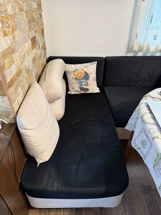 Ъглов диван с ракла