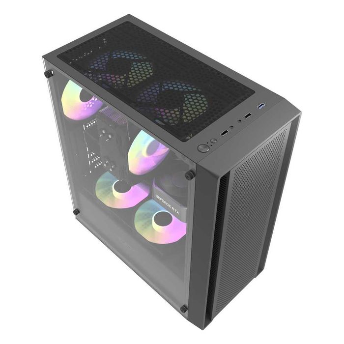 ' Корпус для ПК darkFlash DRX90 GLASS BLACK (ATX, 4x Fans)