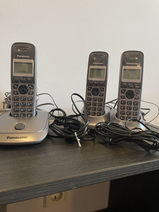 Стационарни телефони Panasonic  комплект