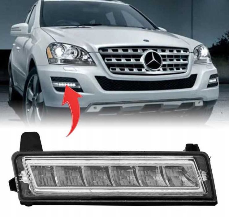Дневни светлини LED DRL Mercedes W164 , X164 , X204 , ML , GL , GLK