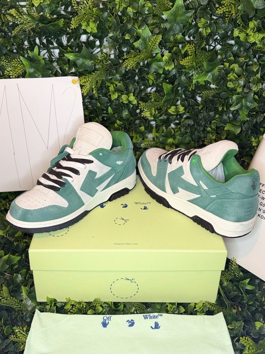 Adidasi/Sneakers Off-White Out off Office green and white vintage  |full box | MM2 Outlet