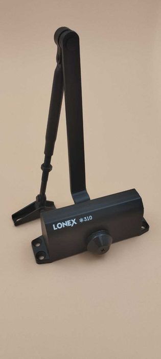 Доводчик дверной 310 LONEX от 15 до 60 кг цвет черный