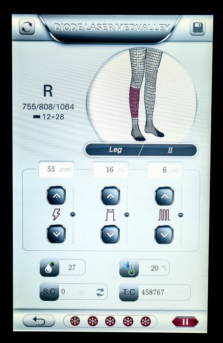 Laser Dioda Epilare Definitiva MedValley 755+808+1064nm - 2400W