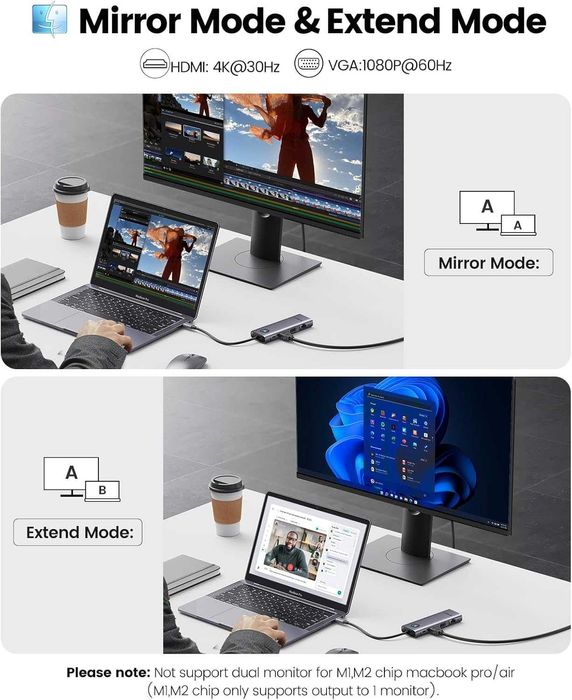 USB-С док-станция ORICO 10 в 1