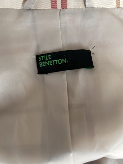 Trench coat Benetton, in carouri, XS
