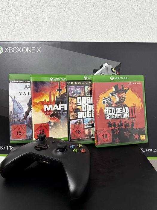 XBOX ONE X - 1TB + jocuri + controller