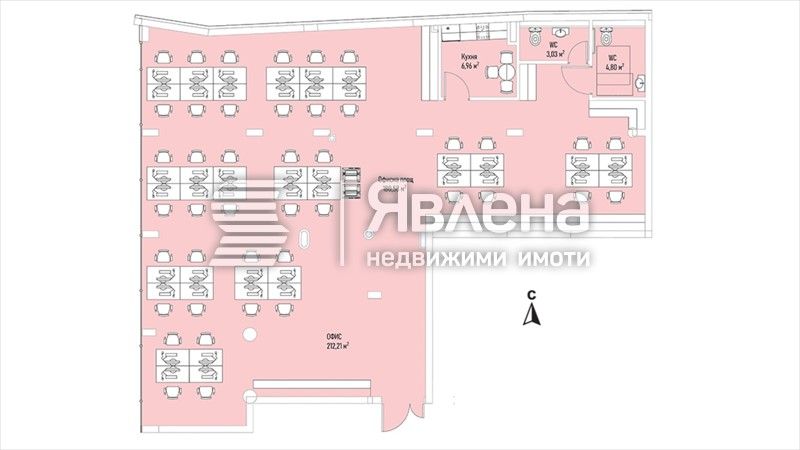 Продава се Офис в София, Лозенец - 210 кв.м за 3498 €/кв.м - Снимка #1