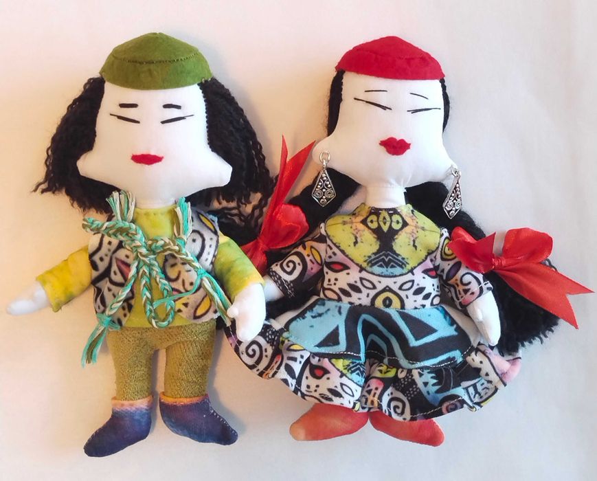 Текстильная кукла казашка