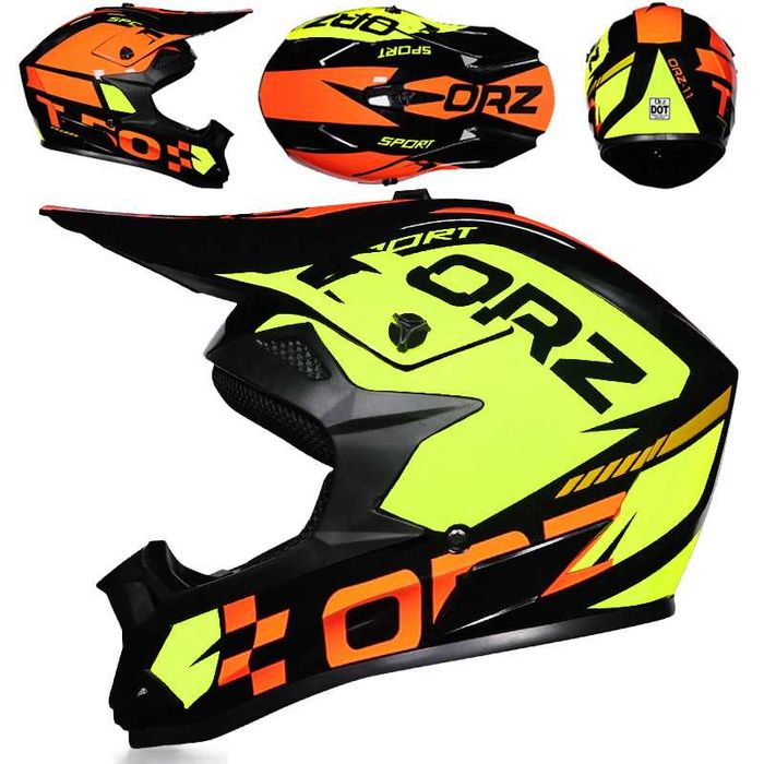 Мотошлем+ очки эндуро