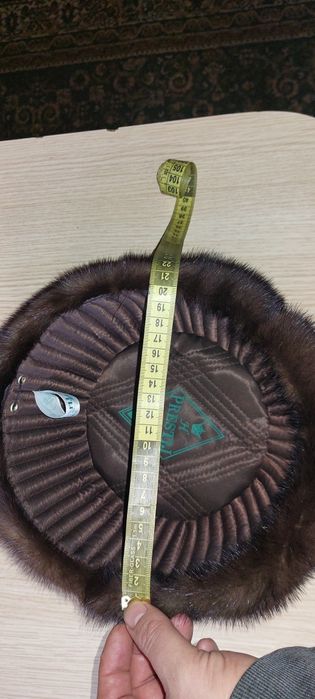 Норковая мужская шапка