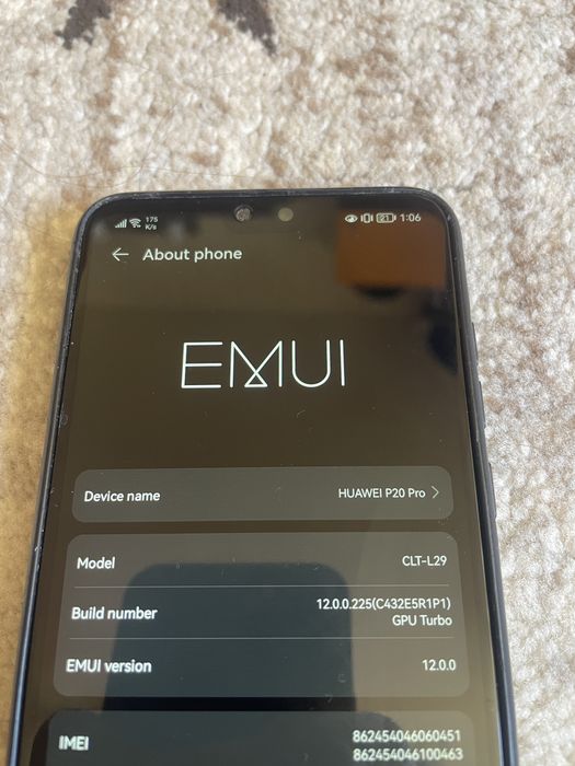 Huawei P20 Pro 128GB/6GB RAM, ecran OK, stare piese/reparație, citește descrierea