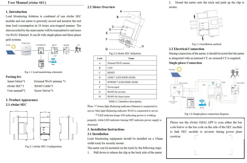 Invertor  ongrid mono SAJ3.6 kW r5-3.6k-s2 AIO3 + SEC kit smart meter