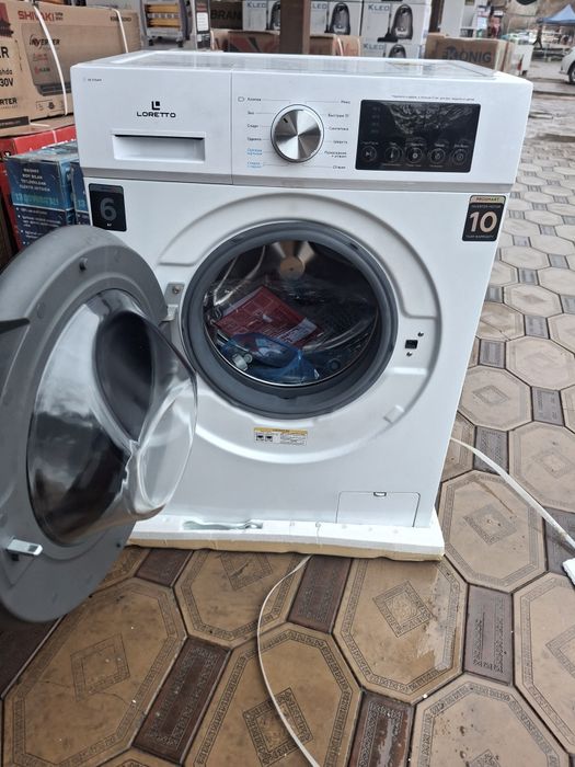 Kirmoshina Aftomat Loretta 6 kg invektor 10 yil garantiya