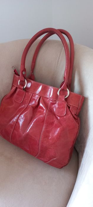 Geanta piele rosie