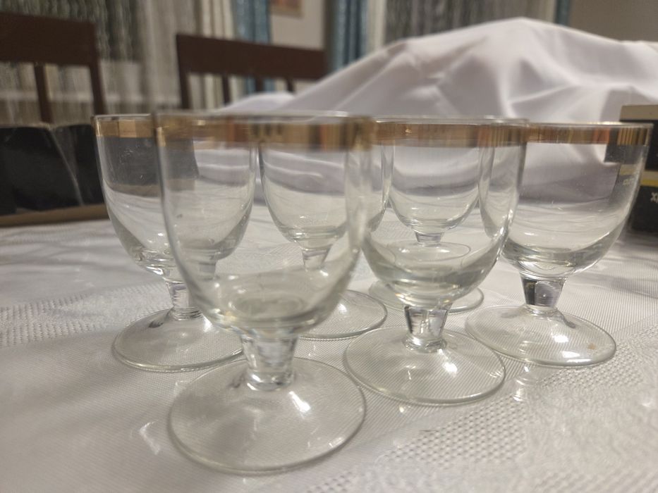 Винтажные рюмки из стекла СССР