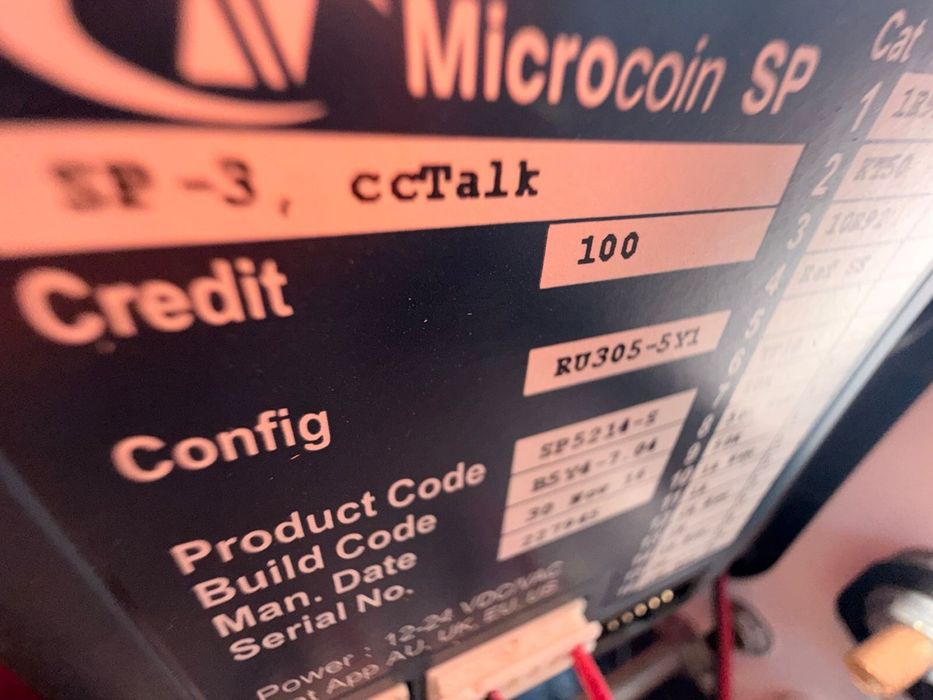 монетоприемник Microcoin SP (версия SP-3) от  Microsystem Controls.
