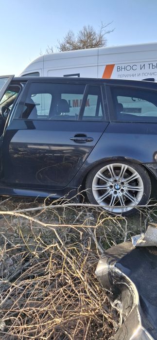 Лява задна врата от е60 е61 CARBONSCHWARZ METALLIC