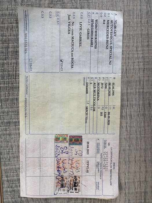 Camion Mercedes Benz 814