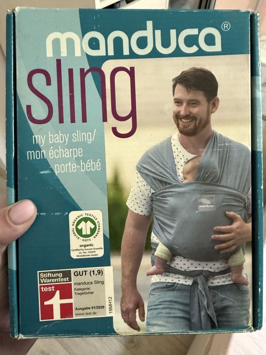 Manduca Sling,wrap elastic, marsupiu din 100% bumbac organic