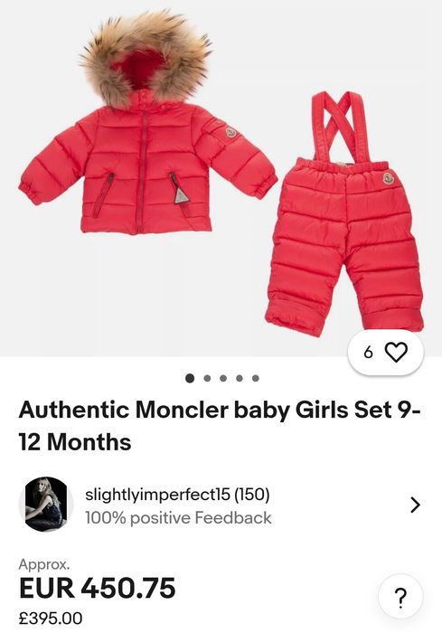 Moncler оригинален детски ски сет 2г.