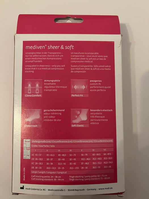 Дълги чорапи с медицинска компресия