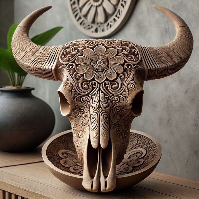 Череп от бик или кон (декорация)