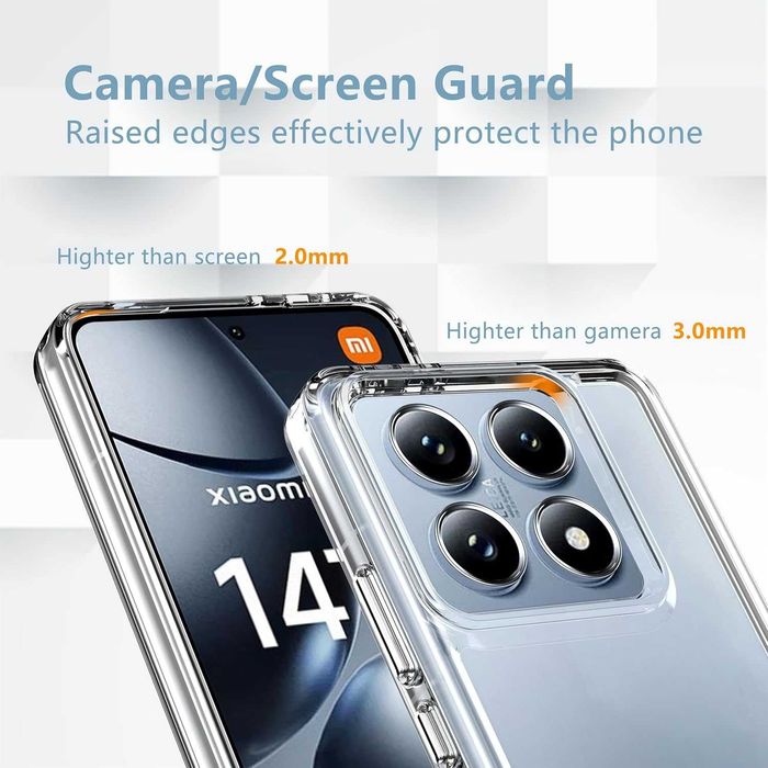 Прозрачен силиконов гръб Crystal за Xiaomi 15T PRO, 15T, 14T Pro, 14T