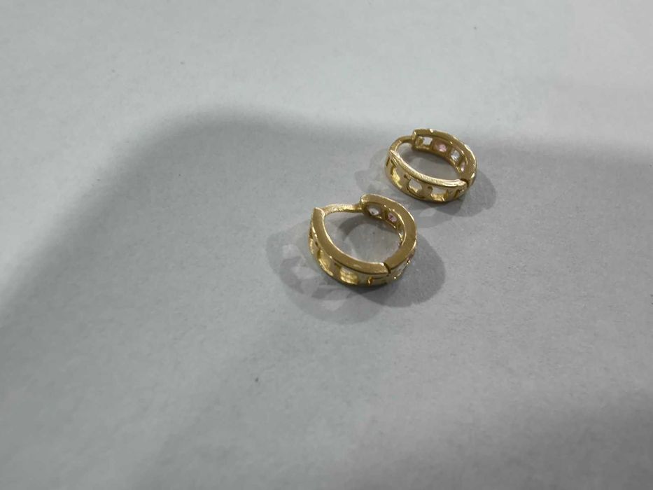 Златни детски обеци 14 карата