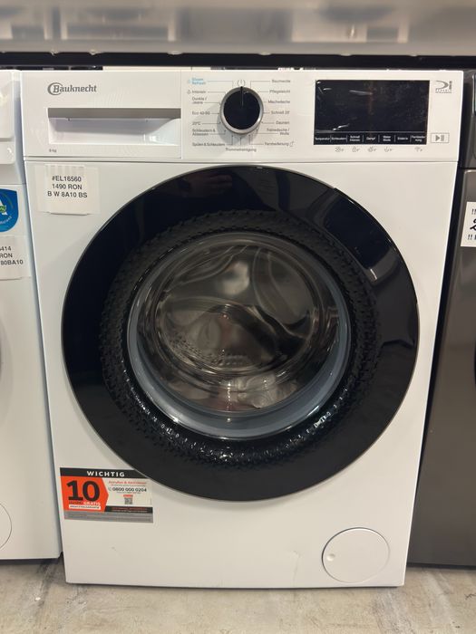Mașină de spălat rufe 8kg Bauknecht BW 8A10 BS factura si garantie 12 luni