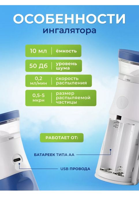 Ингалятор портативный небулайзер