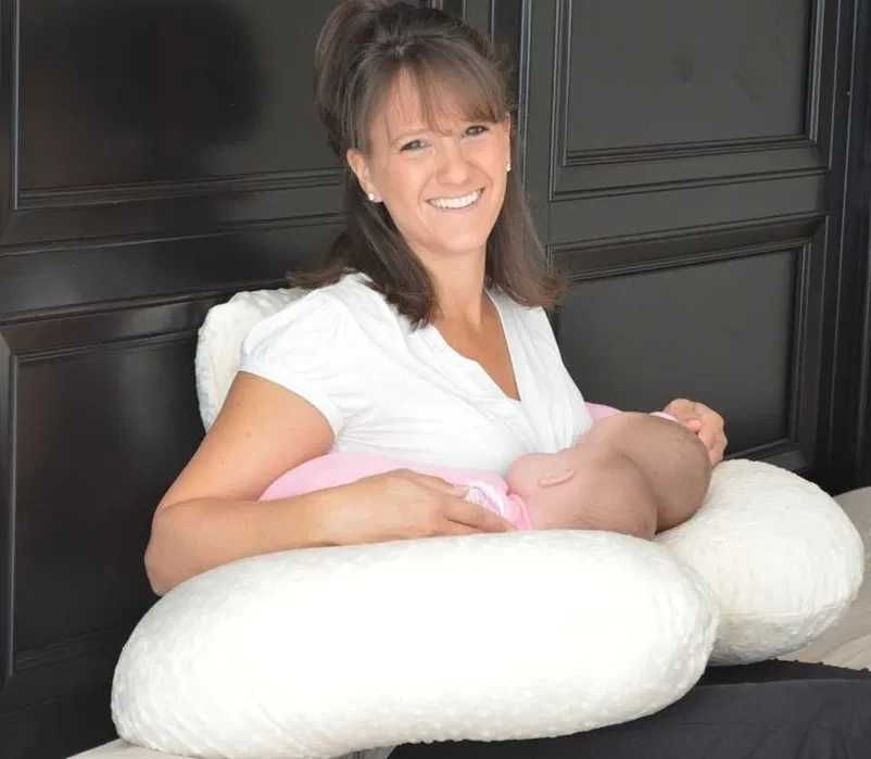 Възглавница за хранене на близнаци-подарък калъфка