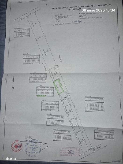 Teren de 500 mp , strada ortansei Clinceni