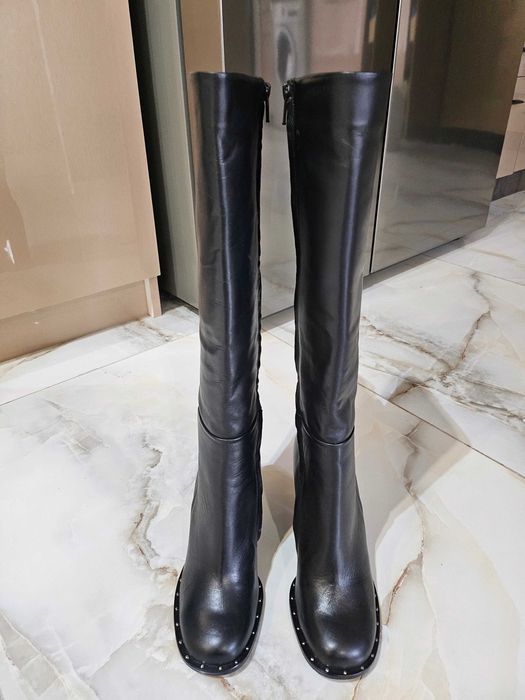 Дамски ботуши Bianki, естествена кожа, отвътре с вата