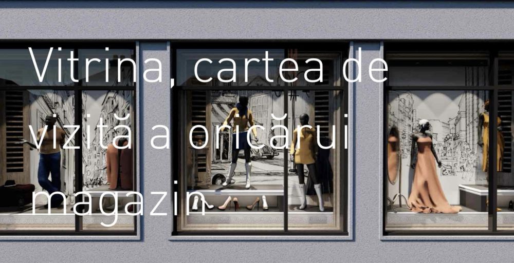 Inchiriere decor pentru vitrina magazin