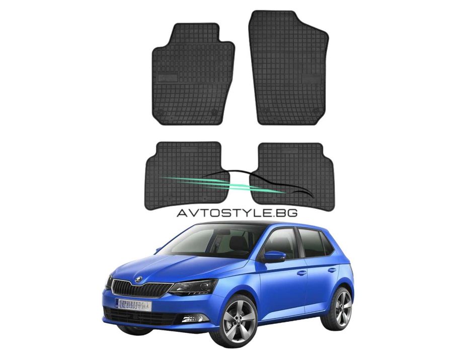 Гумени стелки зa Skoda Fabia 2014-2021 г., Frogum - El Toro