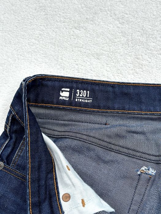 Мъжки дънки G-Star Raw (3301 Straight) - размер W34 / L30, Отлично състояние