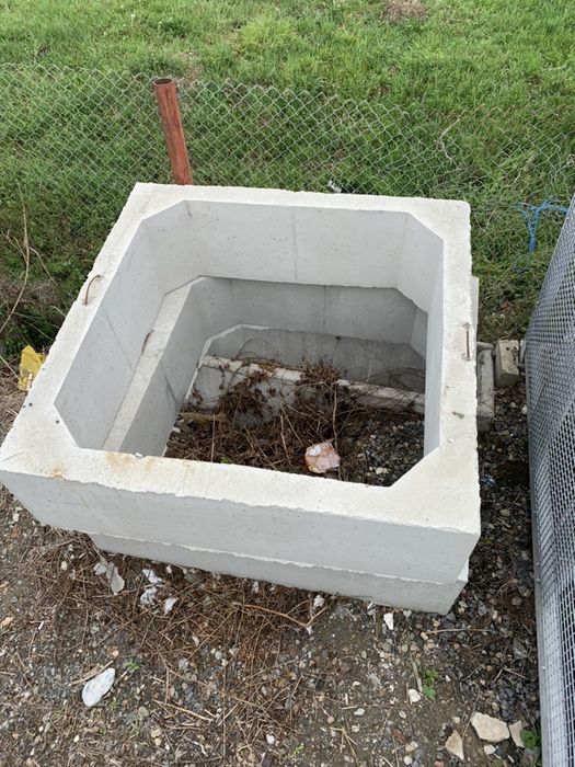 Tuburi din beton 100 cm, saht patrat 120 cm,