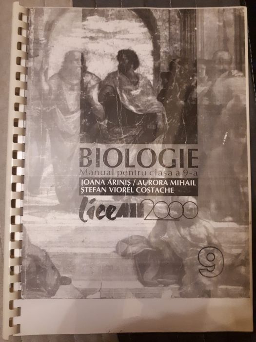 Carti manuale pt liceu: biologie, geografie, franceza, proza