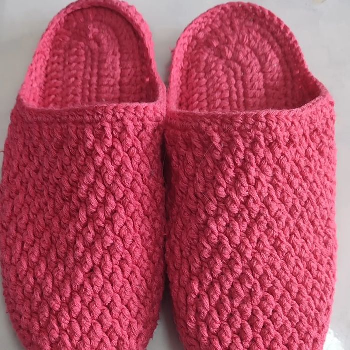 Домашние тапочки вязаная
