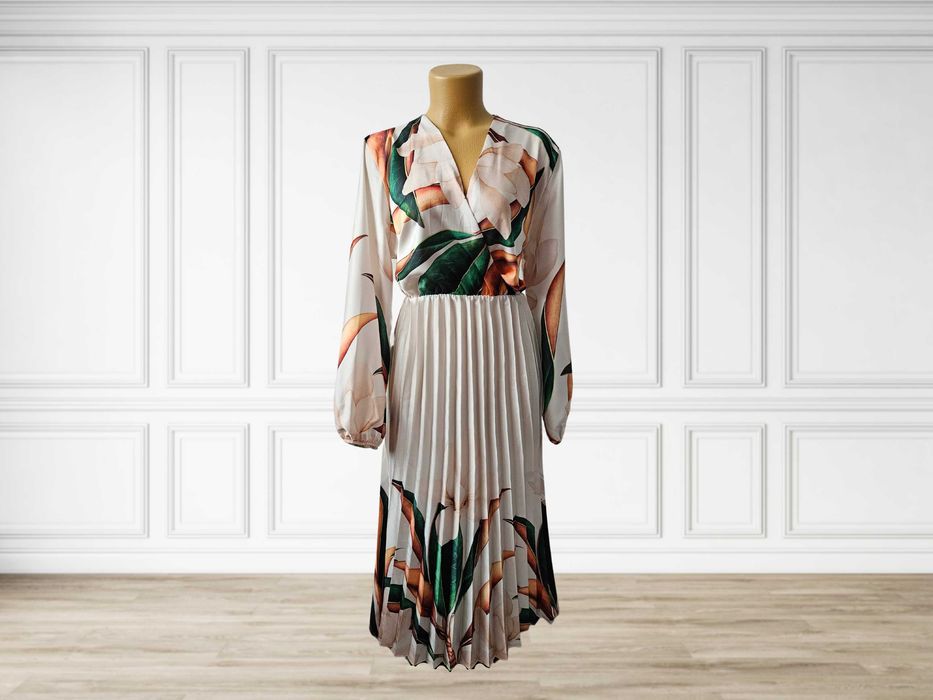 Пролетна рокля с миди дължина