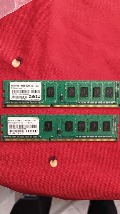 Рам памет ddr3  КИТ 2x4 gb