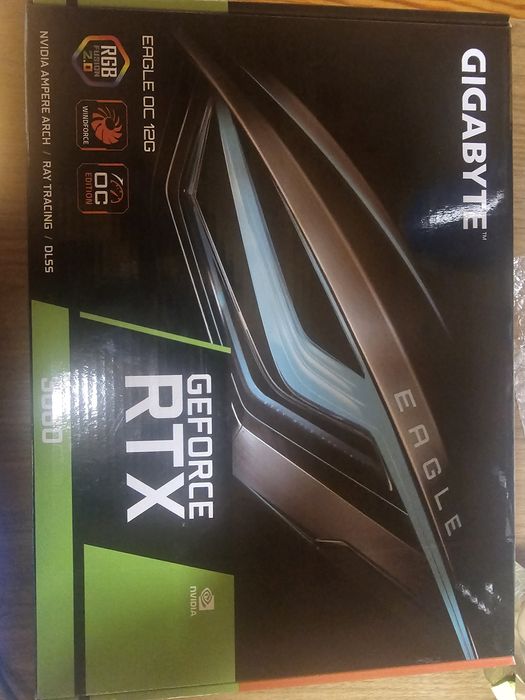 Gigabyte eagle RTX 3060 OC 12 GB / 2 вентилатора