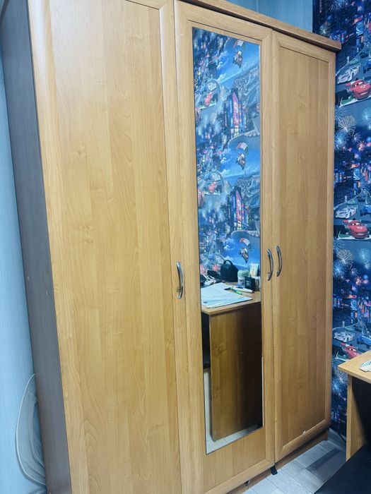 Шифоньер мен стол сатылады