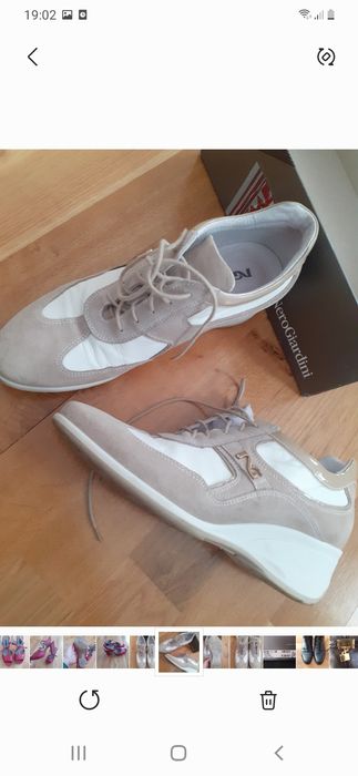 Adidasi piele,nero giardini,